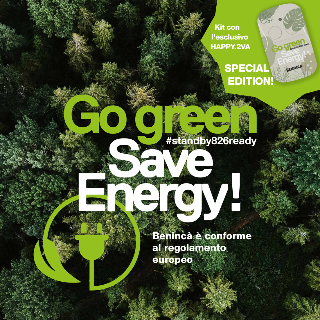 Promozione Go Green Save Energy